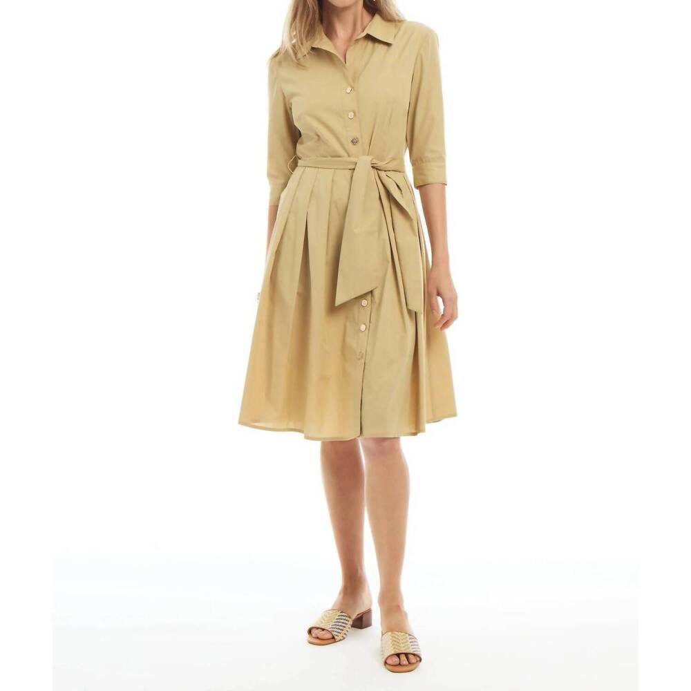 NEW PATTY KIM kelly mini dress in tan